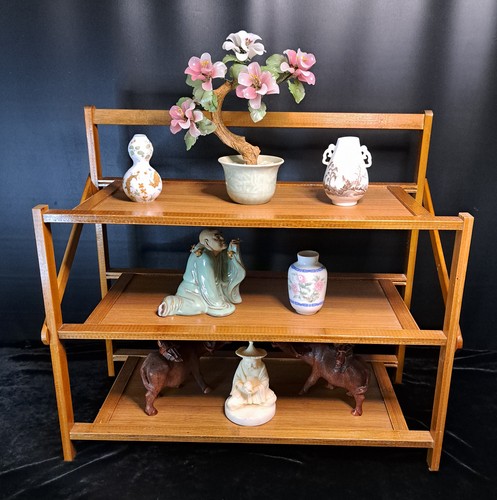 Three tier bamboo display - three,