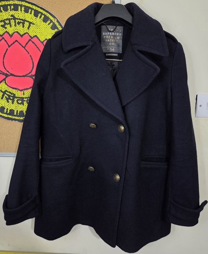 Superdry premium wool pea coat - premium,