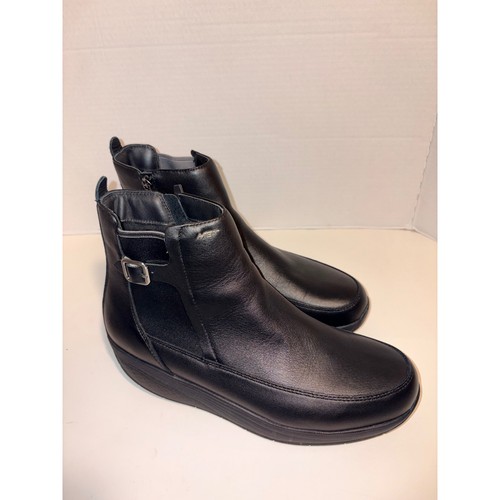 Mbt black leather rocker - black,