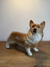 Gorgeous COOPERCRAFT Ceramic Welsh CORGI Dog Animal ORNAMENT Figurine