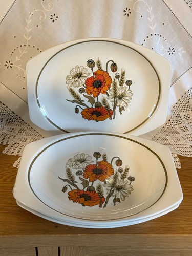 Vintage meakin poppy - j,