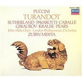 Puccini: Turandot Joan Sutherland,Luciano Pavarott {Free P&P Tracked 24}
