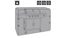 Universal Waterproof Gas Charcoal BBQ Cover Black - grade B return RRP £29.99