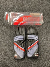 Genuine Yamaha Black Vintage Motorcycle Leather Gloves