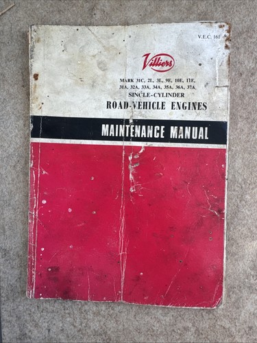 Maintenance manual villiers - manual,