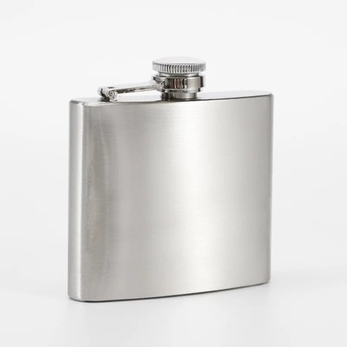 Stainless steel hip flask - stainless,