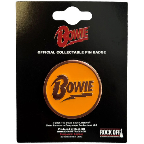 David bowie pin - bowie, badge