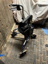 Days 3 Wheel Tri Mobility Walker with Brakes & Storage Easy Fold For Car Boot N