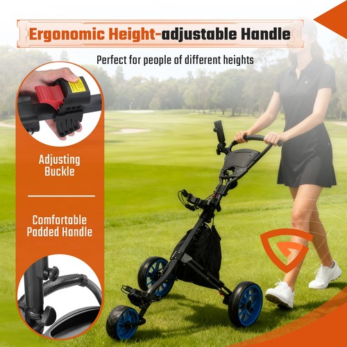 Wheel golf trolley one click - 3,