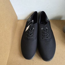 Henleys Originals black mens deck boat Shoes Size UK 10