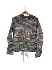 Democracy Camo Floral Zip Up