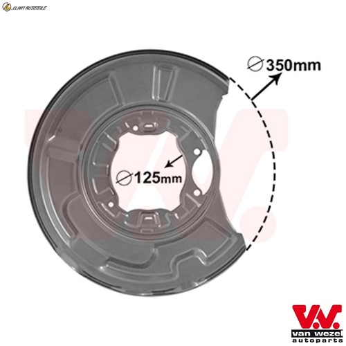 Splash plate brake disc - plate,