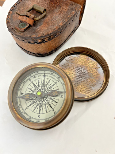 Vintage brass pocket - brass,