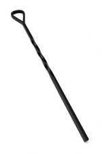 18" BLACK FIRE POKER WITH HANDLE FOR COAL & LOG FIRES FIRESIDE TOOL NEW