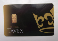 TAVEX 1g GRAM FINE GOLD BAR