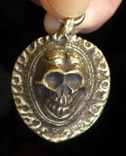BRONZE TIBETAN SKULL THOKCHA