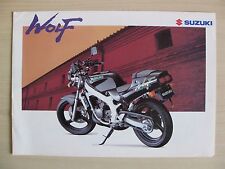 Suzuki RG125u / Wolf 125 cc UK Sales Brochure (1992)