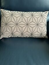 Deco Glamour Pale Pink Beaded Boudoir  Velvet Cushion -  47 X 28 Cm . NWOT.