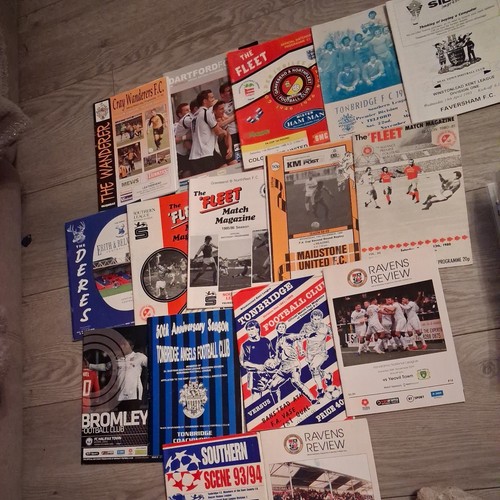 Kent non league programmes - non,