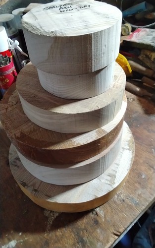 Bowl blanks wood - bowl, x6