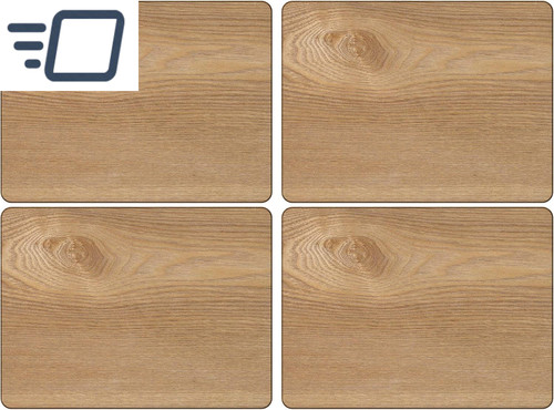 Oak veneer placemats - placemats, –