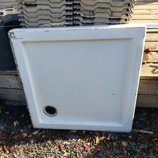 Bath Store Shower Unit: Pivot Door, side panel, wall fixings, shower tray.