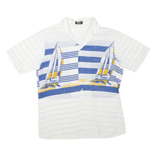 JACK GORDON Mens White & Blue