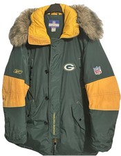 Vintage Green Bay Packers Reebok NFL Hooded Parka  Medium – Classic Team Apparel