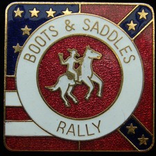 Boots & Saddles Rally pin