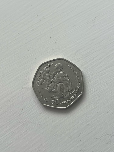Isle man 50p - man,