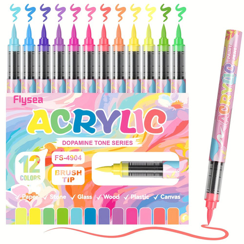 Colors acrylic paint - 12,