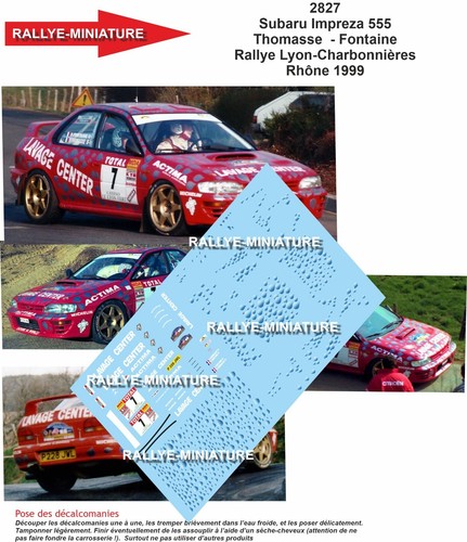 Decals ref 2827 subaru - ref,