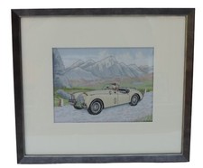 Cash's of Coventry Silk Woven Picture - Cars - Jaguar XK120