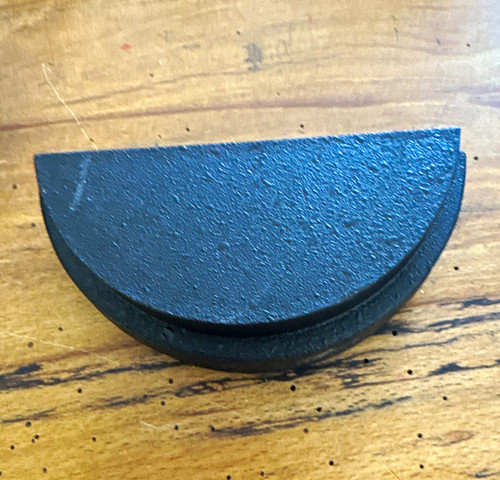 4in half round gutter end - end, cap