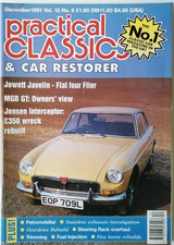 Practical Classics December 1991 Jensen Interceptor Jowett Javelin Minor MGB GT