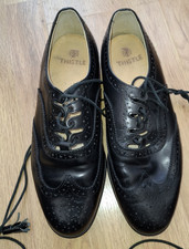 TRADITIONAL SCOTTISH DRESS FORMAL GHILLIE BROGUES, SIZE 9
