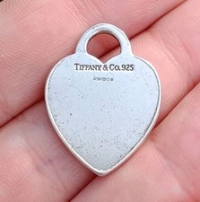 Tiffany & Co. Sterling Silver Heart Tag Pendant. 