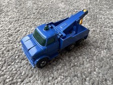 Matchbox Superfast Wreck Truck RARE Blue