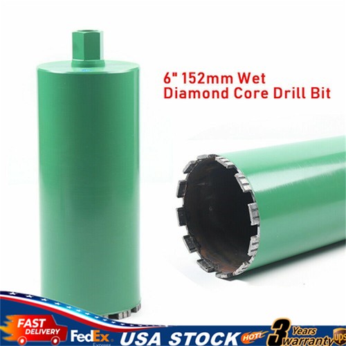 Wet diamond core drill bit - 6",