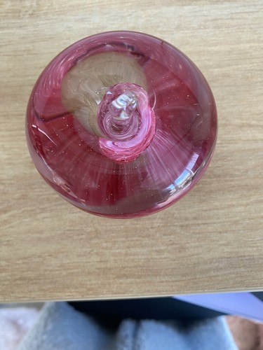 Lovely pink apple glass - pink,