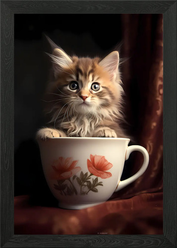 Maine coon cup cat kitten - maine,