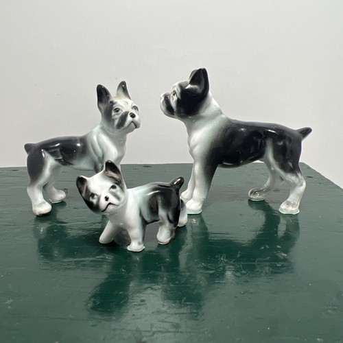 Vintage three miniature bone - three,