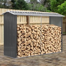 8*5FT Metal Log Store Outdoor