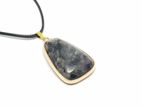 Black tourmaline necklace - black,