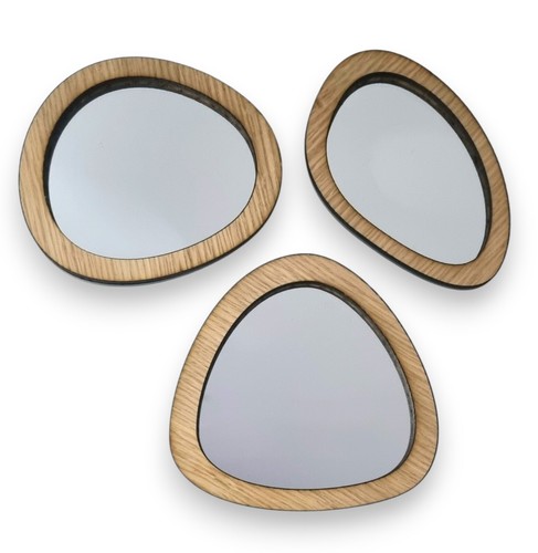 Group three pebble wooden - group, of