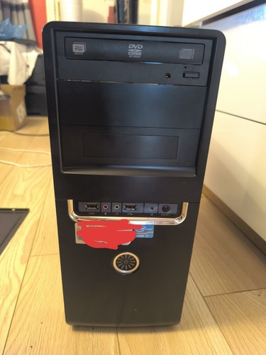 Black desktop tower - pc,