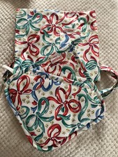CATH KIDSTON BOWS AND RIBBONS HALF APRON AND POT HOLDER BNWOT 