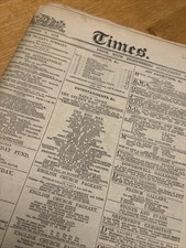 Vintage The Times Newspaper