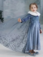 Girls Frozen Elsa Sea Blue