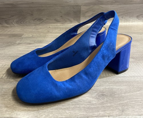 Royal blue suede square - m&s,